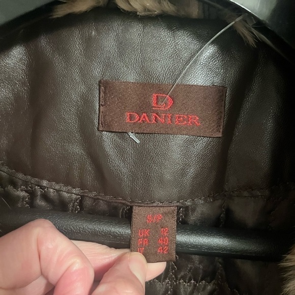 Danier Leather and Rabbit Fur Coat - Picture 6 of 9